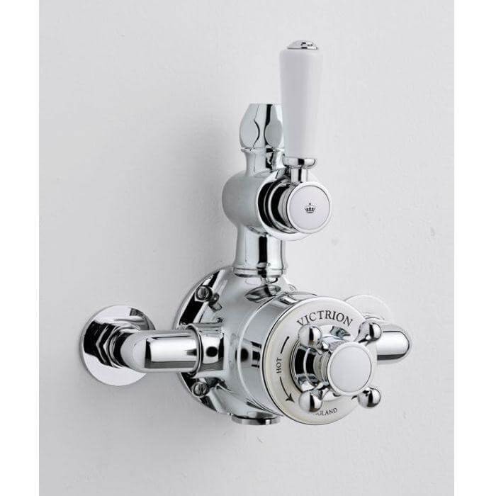 BC Designs CSA025BN Victrion Twin Exposed Shower Valve - Brushed Nickel
