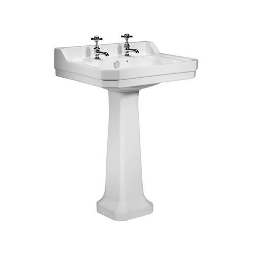 Tavistock DB850S Vitoria Basin 610 2 Tapholes White (basin only)