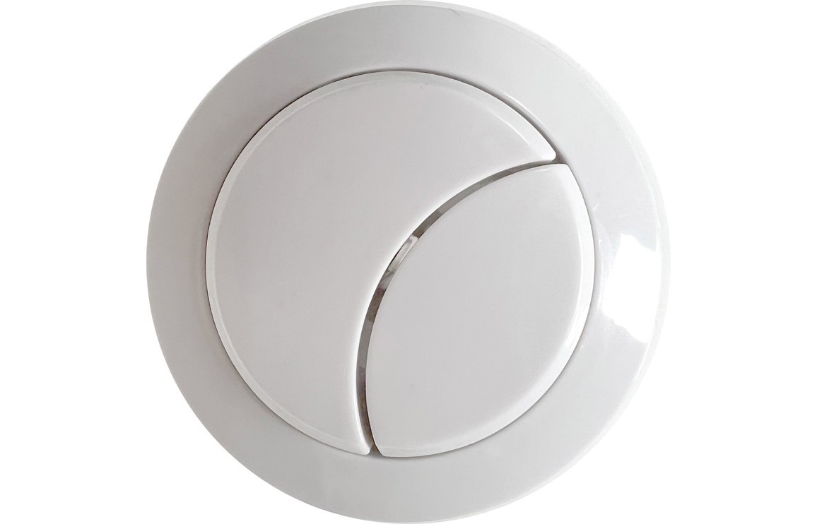 Dual Push Button (Cable) - White [PLUM106322]