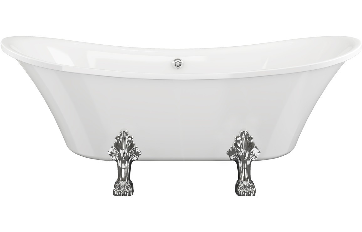 Fermo Freestanding 1760x710x775mm 0TH Bath w/Feet [PLUM102817]