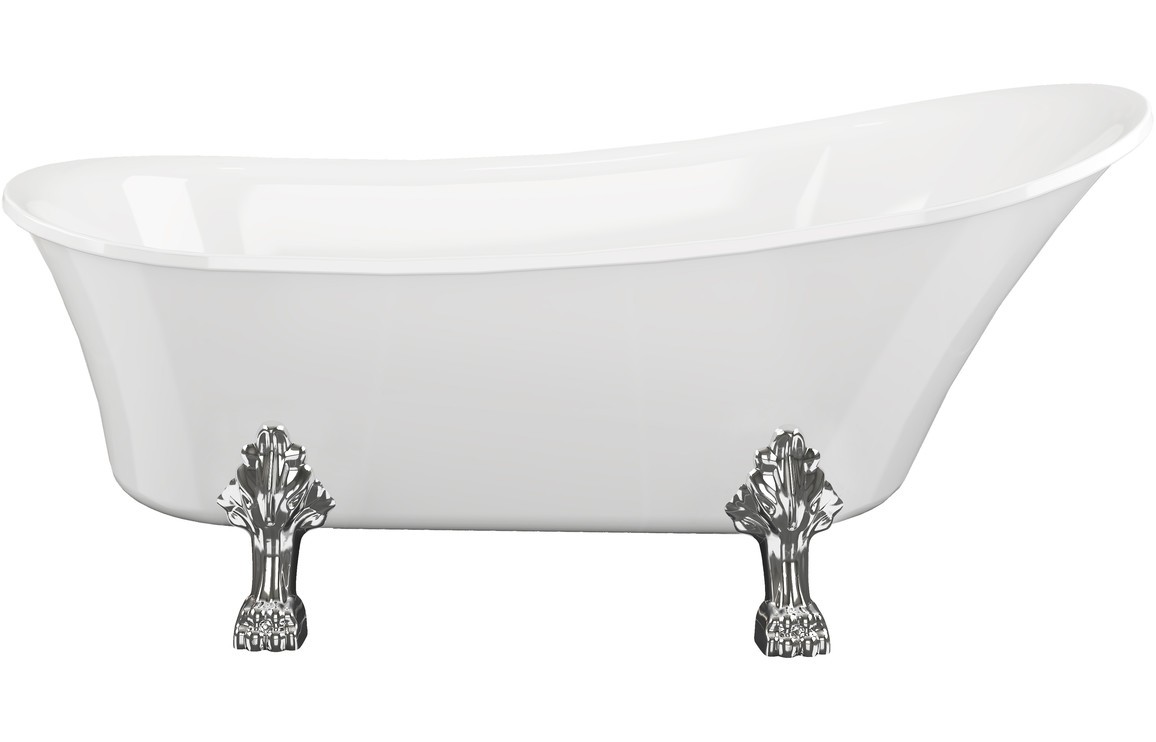 Terni Freestanding 1620x700x770mm 0TH Bath w/Feet [PLUM102818]