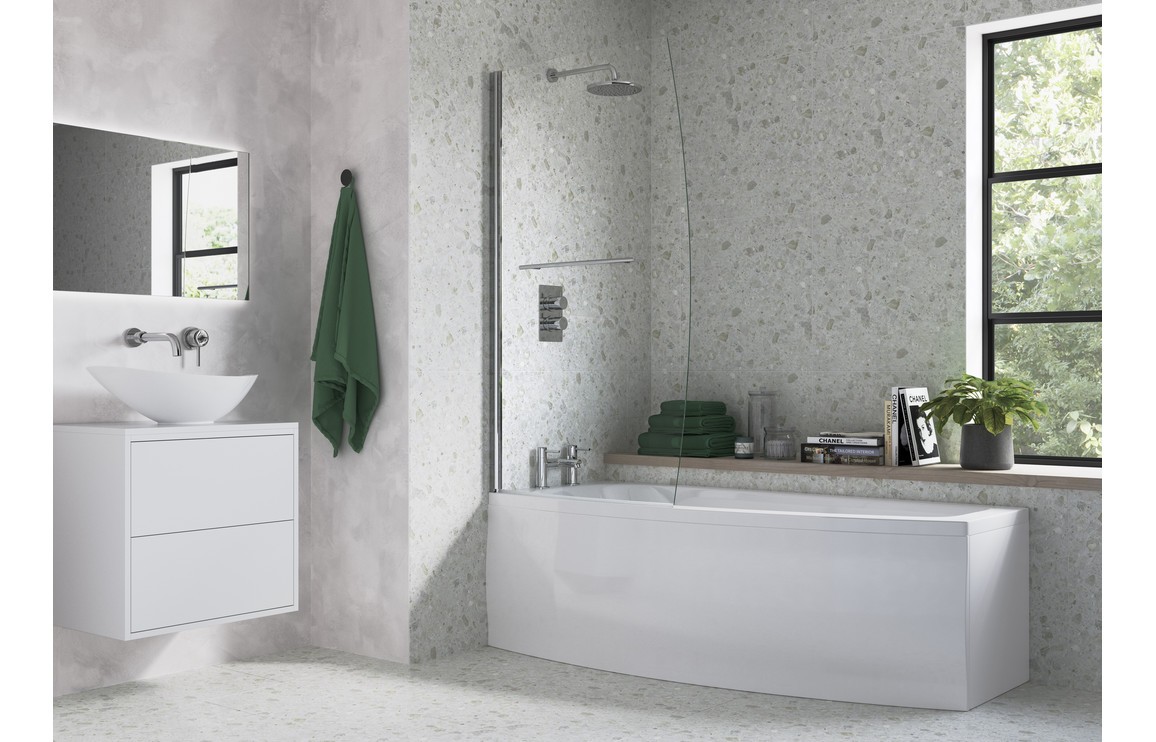 Space Saver Bath Screen [PLUM3772]