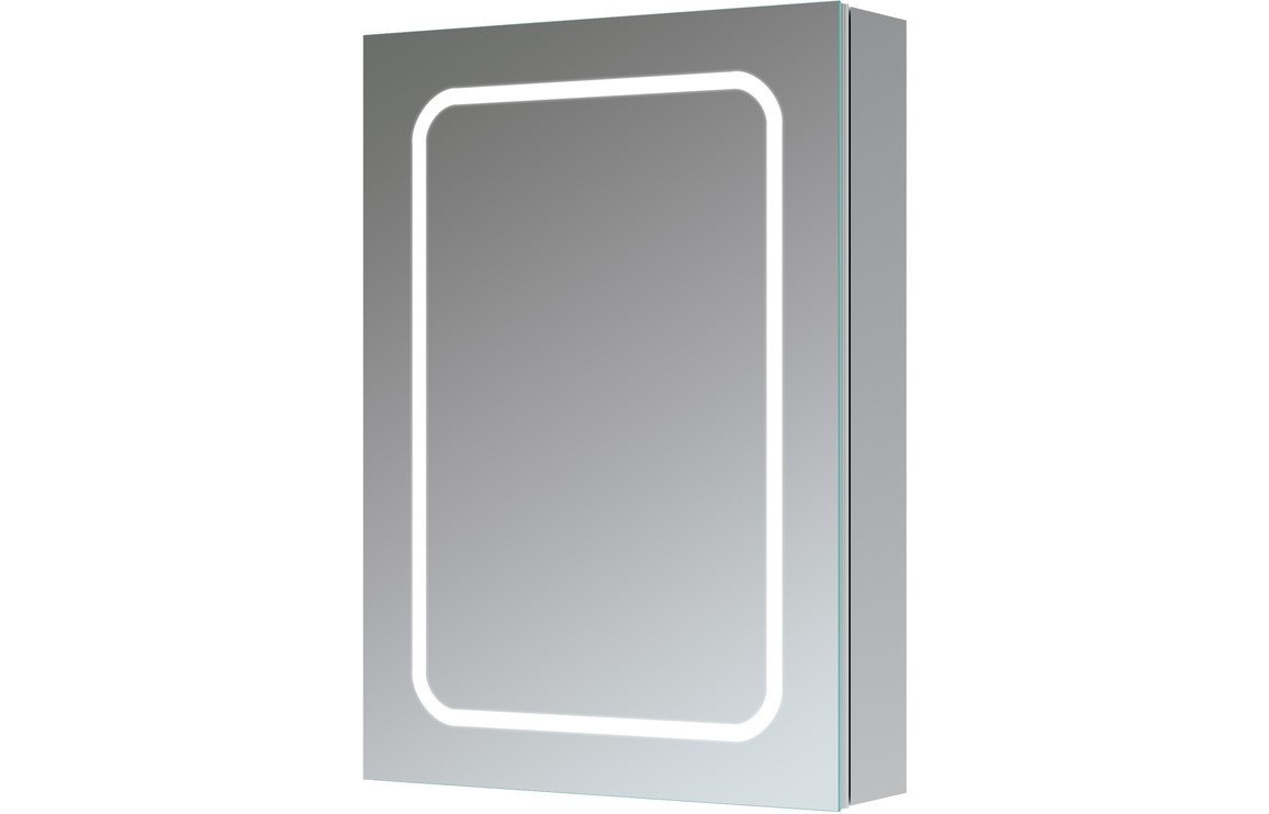 Rovigo Front-Lit LED Mirror Cabinet (Single Door) 500mm [PLUM106295]