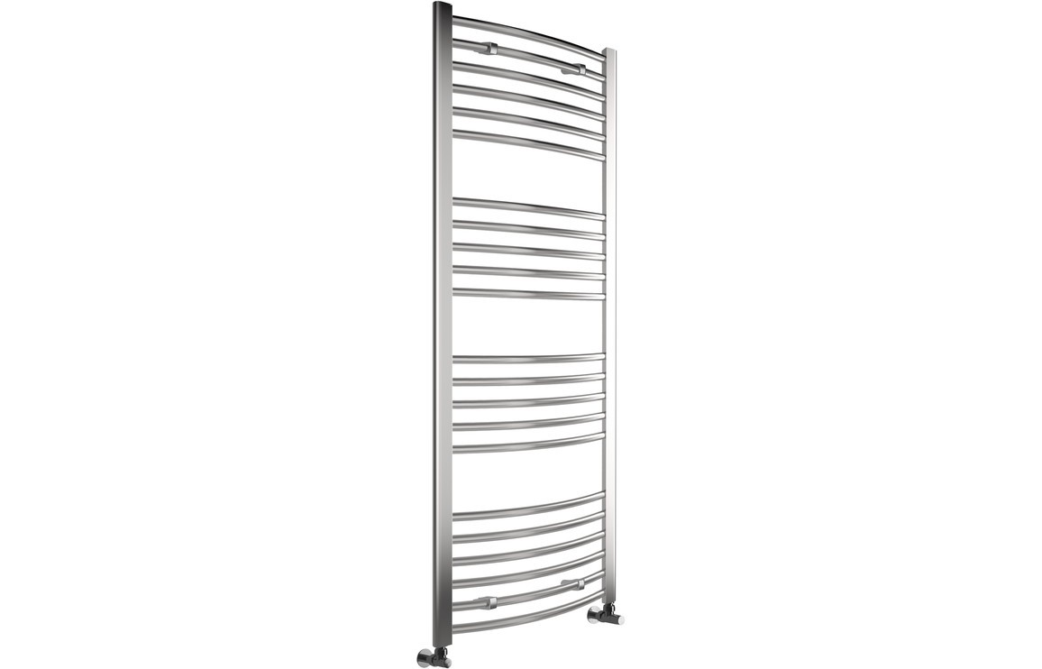 Genoa Curved 30mm Ladder Radiator (600x1600x30mm) - Chrome [PLUM102979]