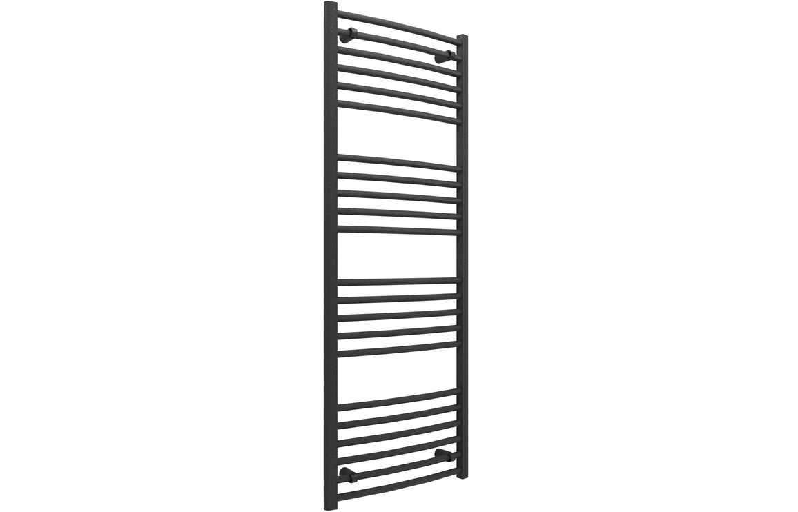 Genoa Curved 30mm Ladder Radiator (500x1600x30mm) - Anthracite [PLUM102982]