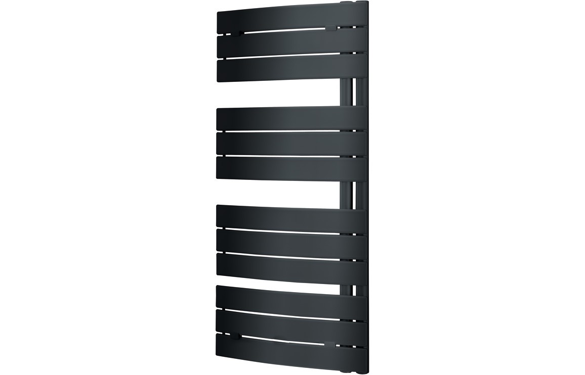 Quarona Curved Panel Ladder Radiator (550x1080x49mm) - Anthracite [PLUM102999]