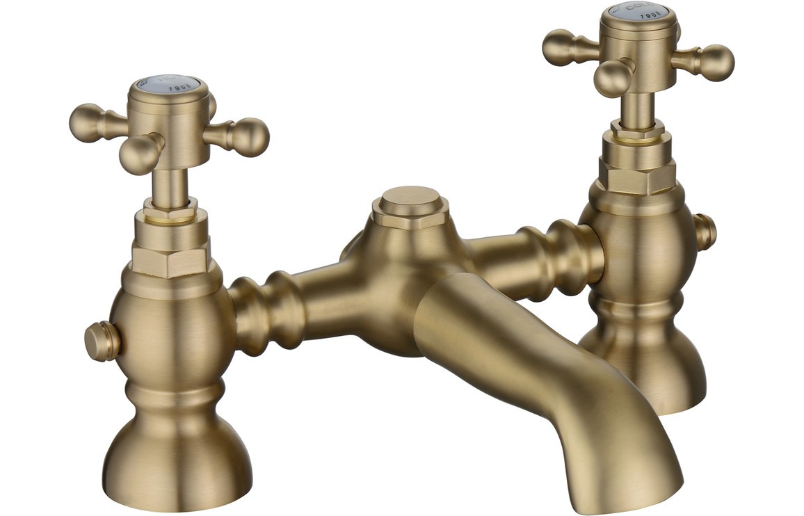 Bergamo Bath Filler - Brushed Brass [PLUM106801]