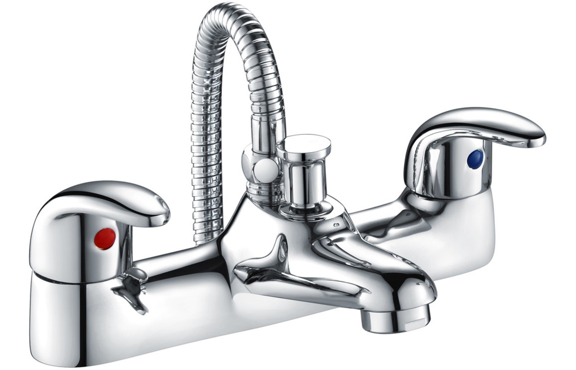 Nocera Low Pressure Bath/Shower Mixer - Chrome [PLUM105705]