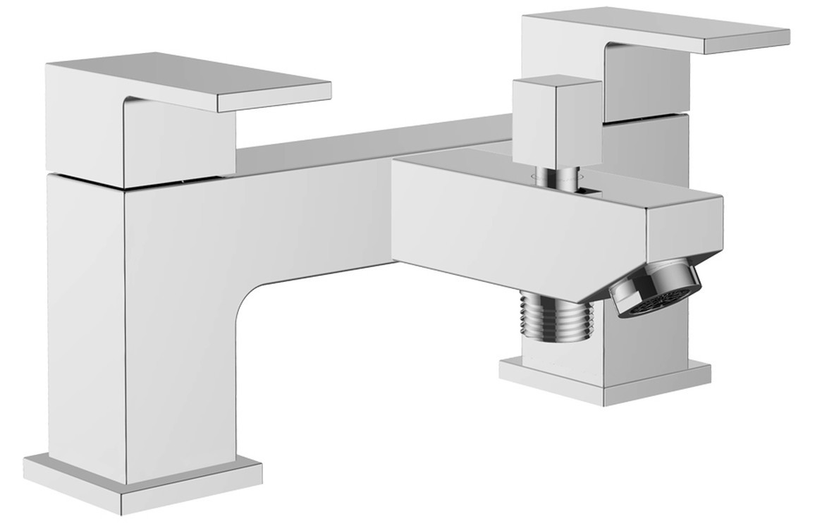 Portofino Bath/Shower Mixer & Bracket - Chrome [PLUM105775]