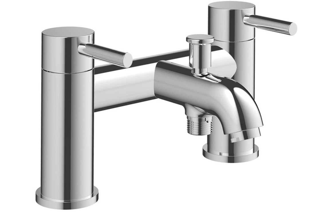 Piacenza Bath/Shower Mixer & Bracket - Chrome [PLUM105789]