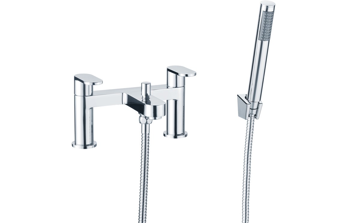 Severo Bath/Shower Mixer & Bracket - Chrome [PLUM105792]