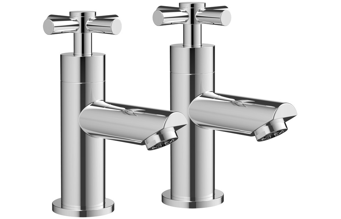 Orvieto Basin Taps - Chrome [PLUM105763]