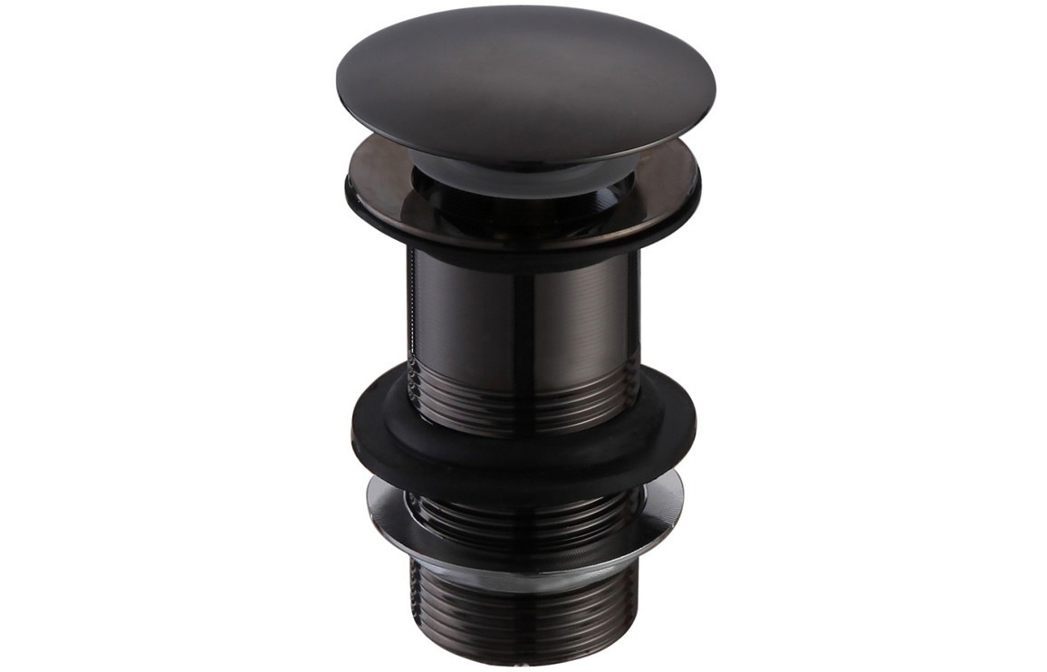 Unslotted Basin Waste - Matt Black [PLUM105821]