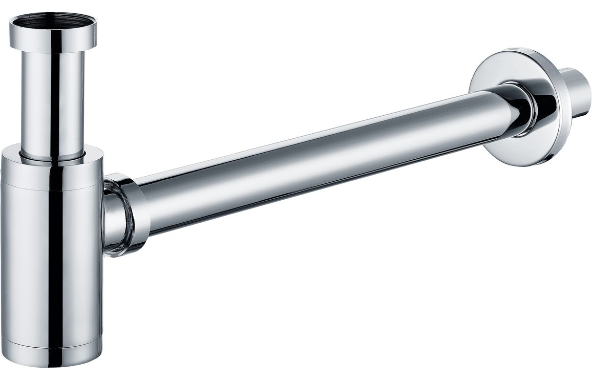 Modern Bottle Trap Extension & Flange - Chrome [PLUM105822]