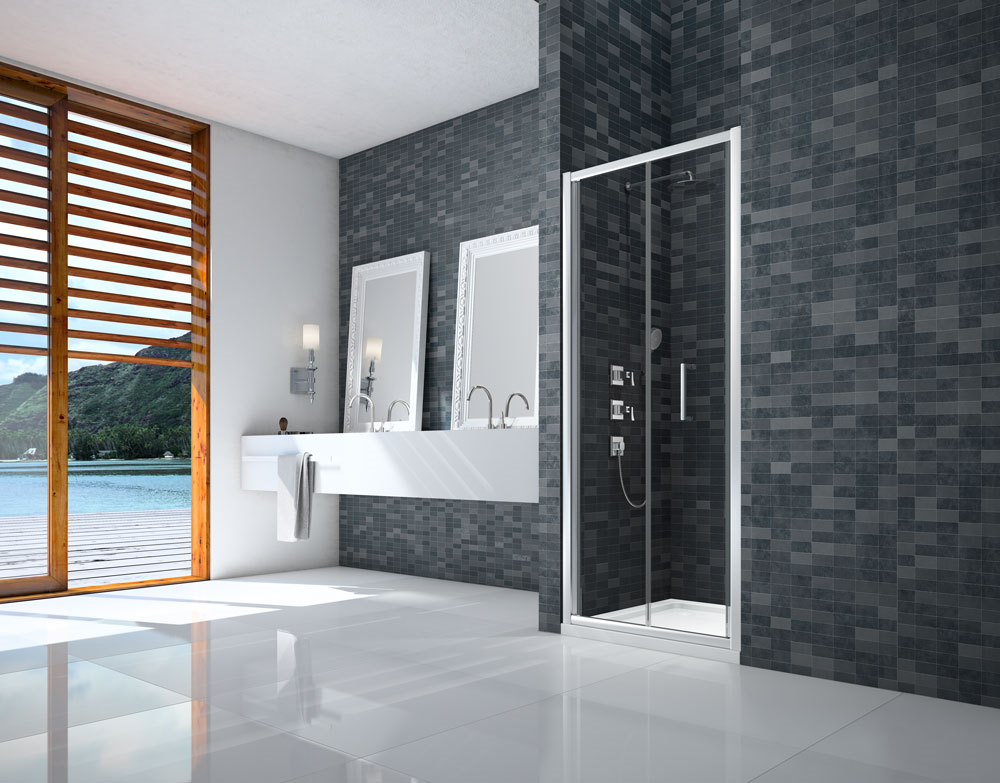 MERLYN DWH00C0 Ionic Essence Framed Bi-Fold Door 800mm Chrome