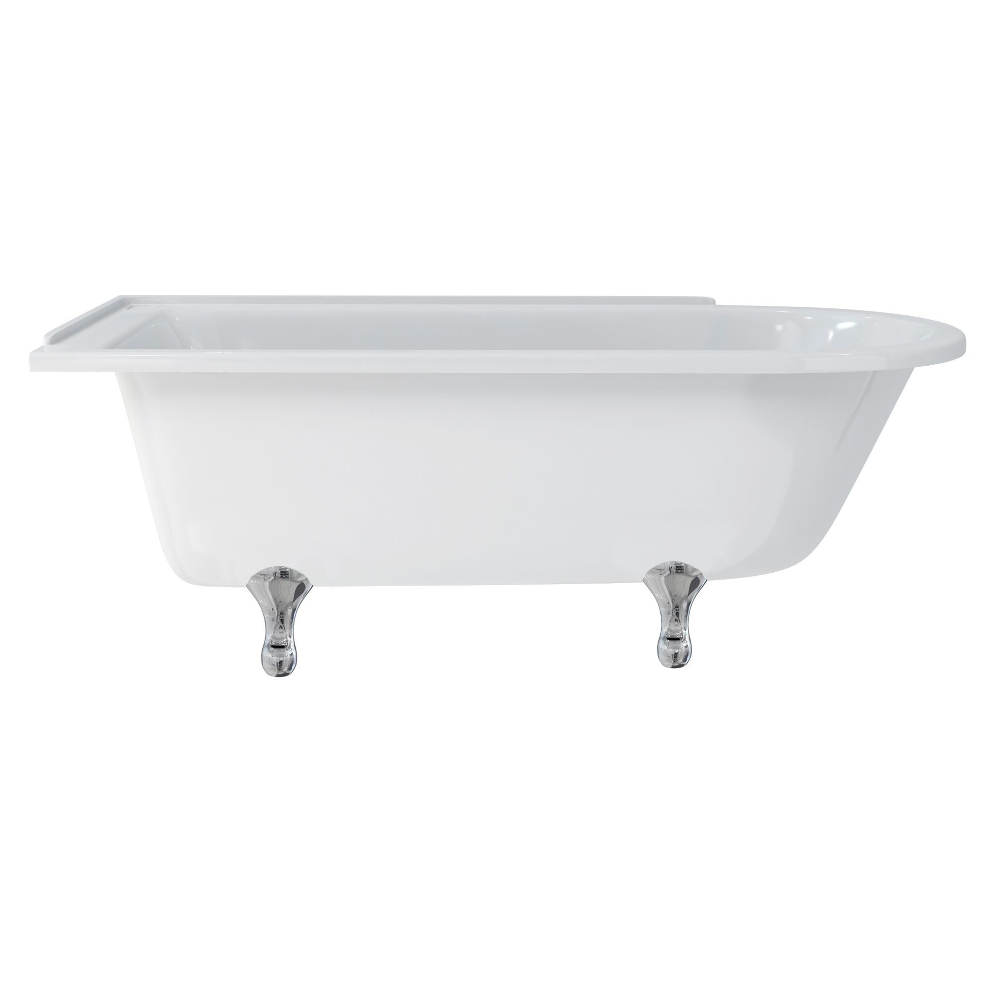 Burlington E10CHR Classical Standard Bath Feet (Set of 4) Chrome (Bath NOT Included)