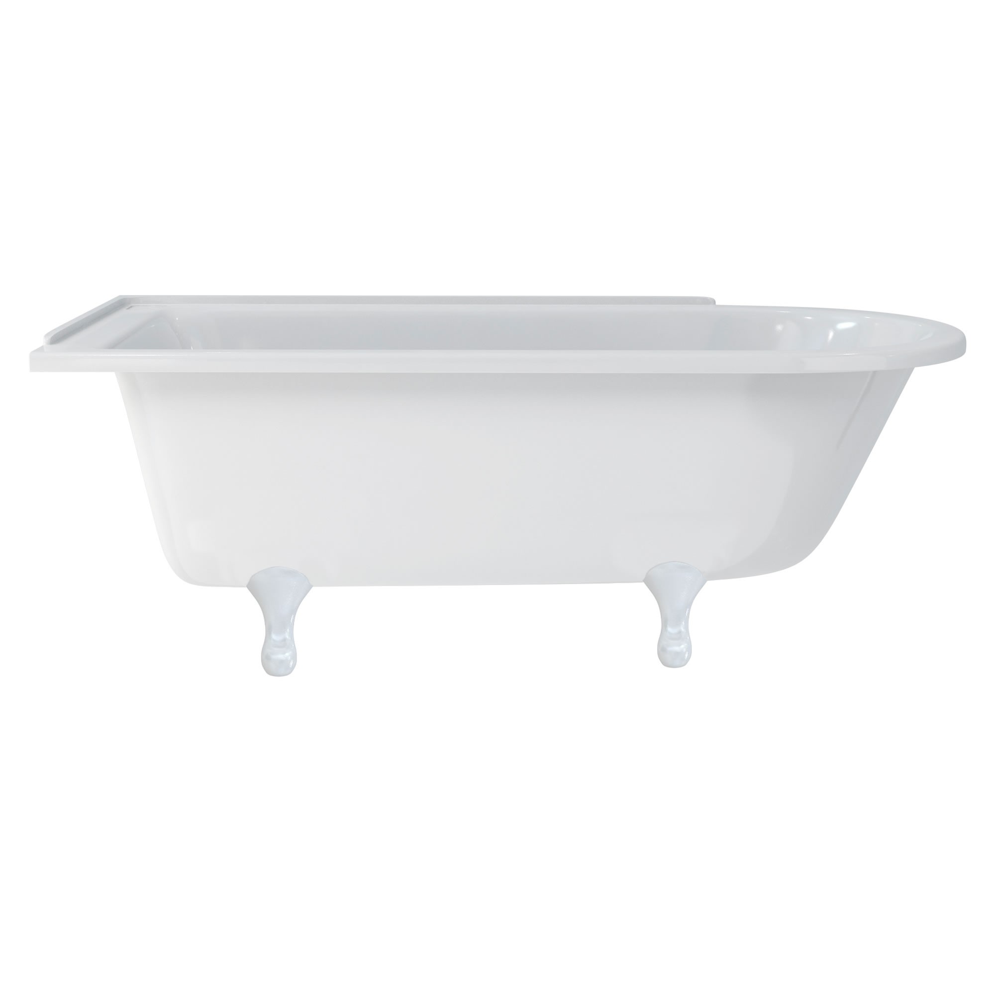 Burlington E10WHI Classical Standard Bath Feet (Set of 4) White (Bath NOT Included)