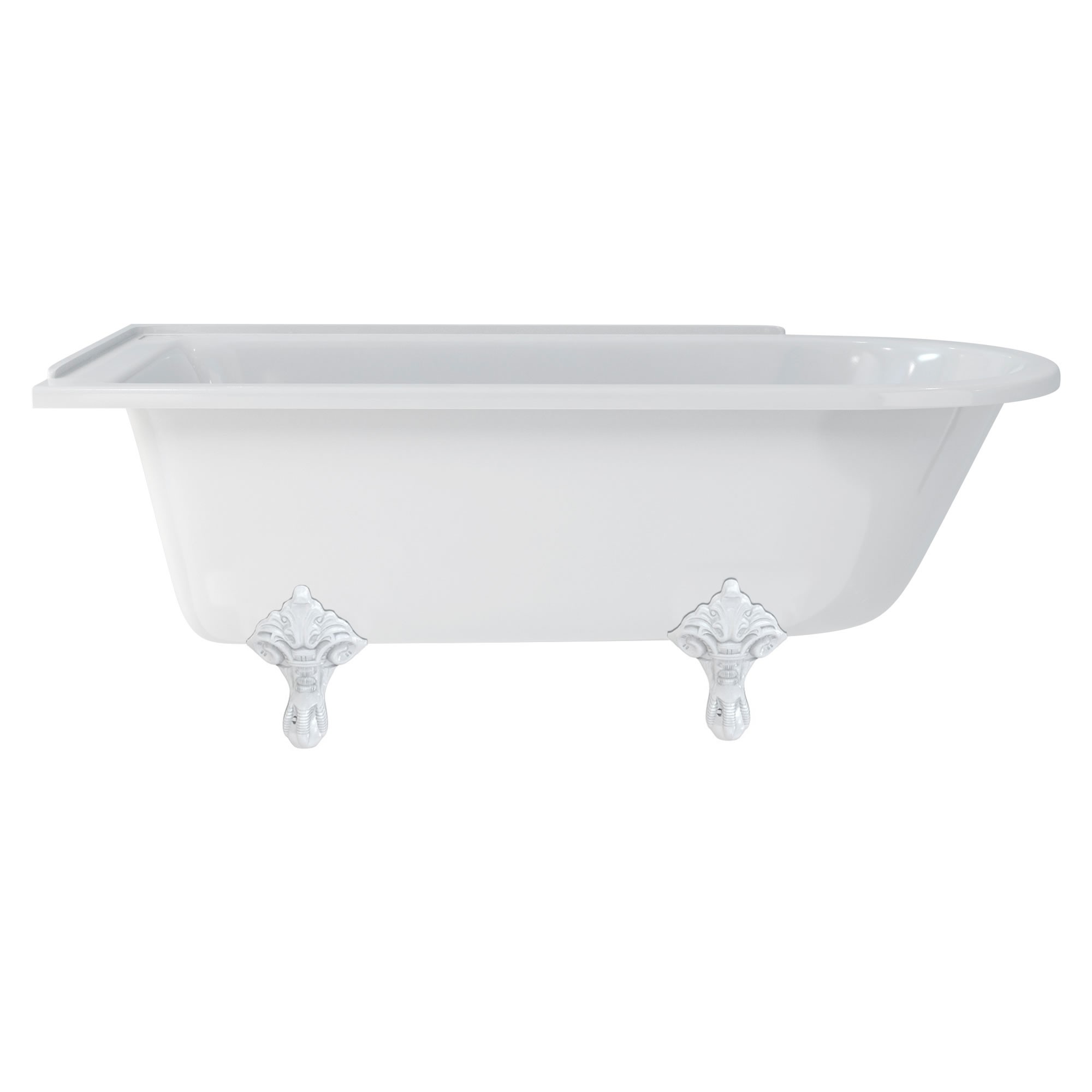 Burlington E11CHR Traditional Standard Bath Feet (Set of 4) Chrome (Bath NOT Included)