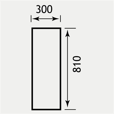 EASTBROOK 1.042 Plain Infill Panel 30x81cm White