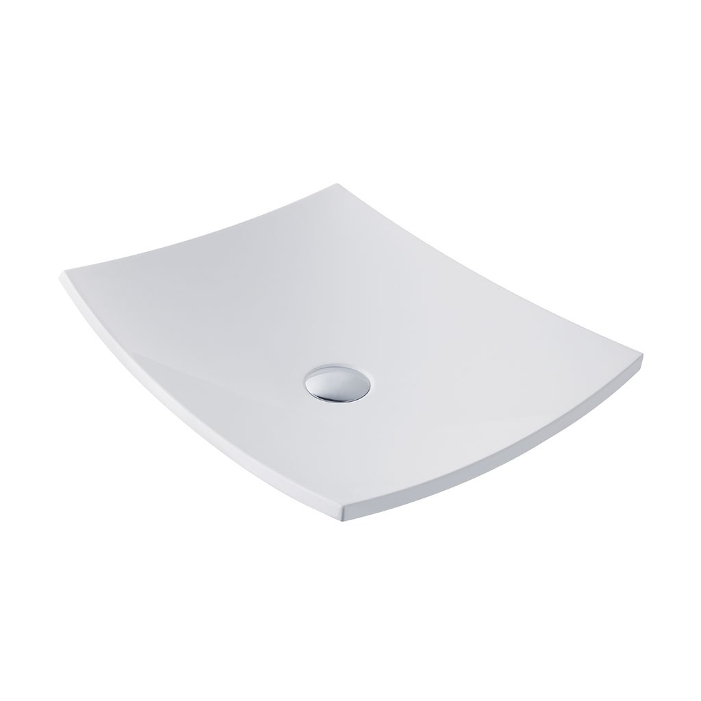 Eastbrook 51.030 Natura Sit On Basin 500 x 400mm No Tapholes White (Waste NOT Included)