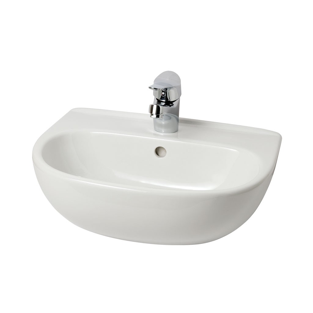 Eastbrook 56.0051 Cloakroom Basin 457mm 1 Taphole White (Brassware NOT Included)