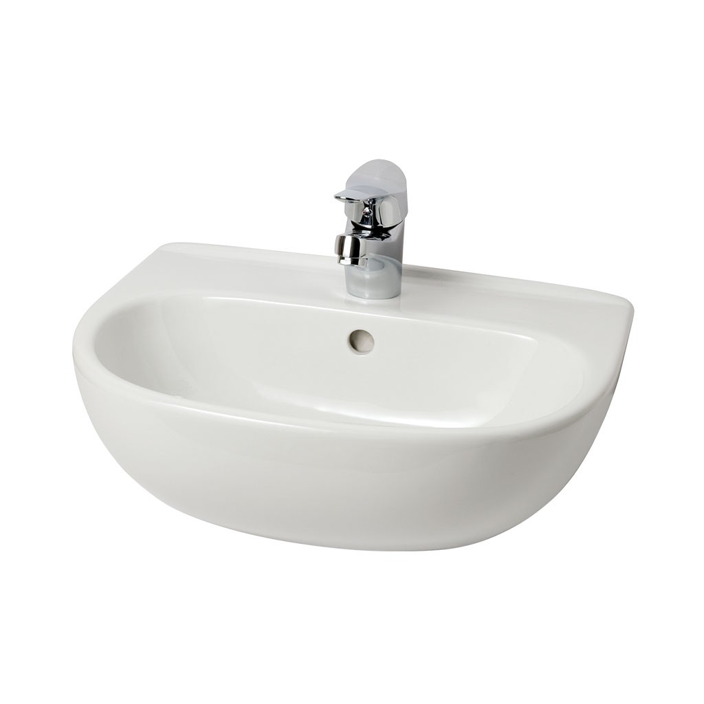 Eastbrook 56.0051 Cloakroom Basin 457mm 1 Taphole White (Brassware NOT Included)