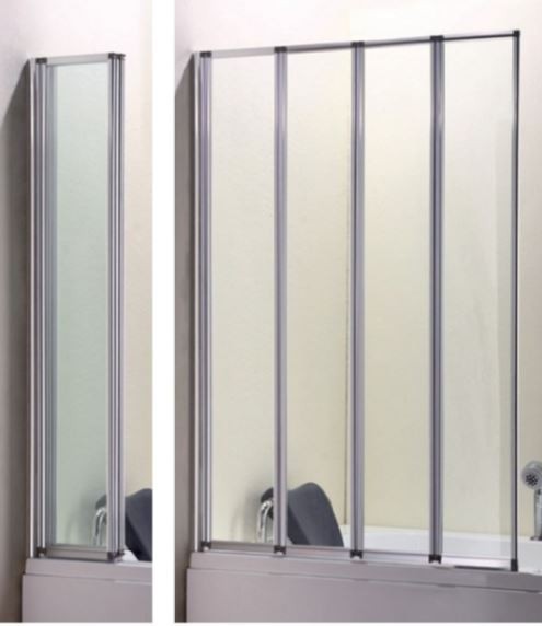 Eastbrook 58.700 Volente 4 Fold Bath Screen 1400 x 1000mm