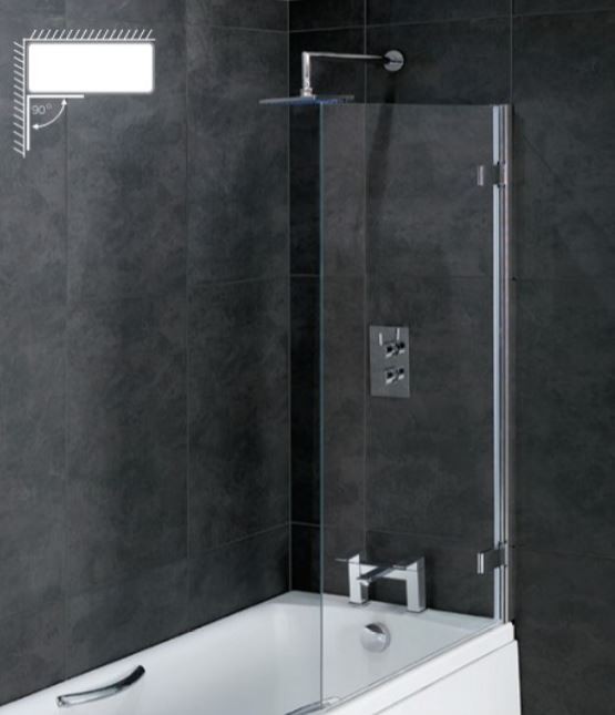 Eastbrook 58.702 Volente 6mm Hinge Bath Screen 1500 x 850mm