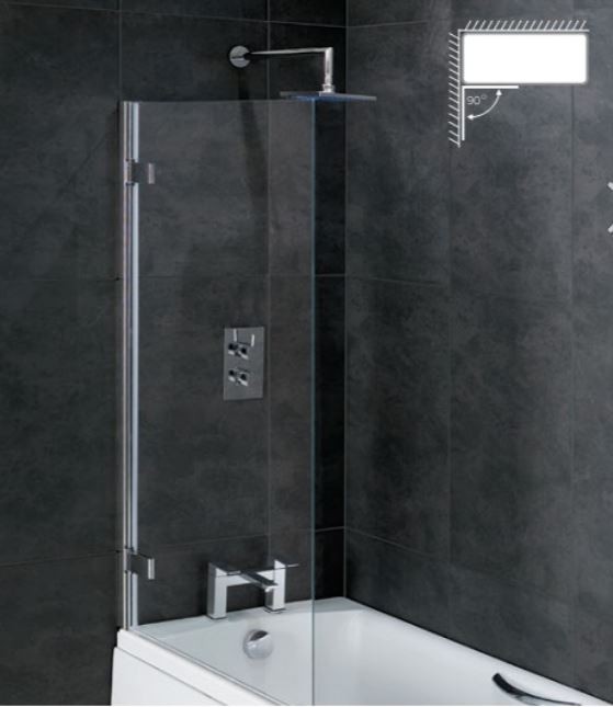 Eastbrook 58.703 Volente 8mm Hinge Bath Screen 1500 x 850mm