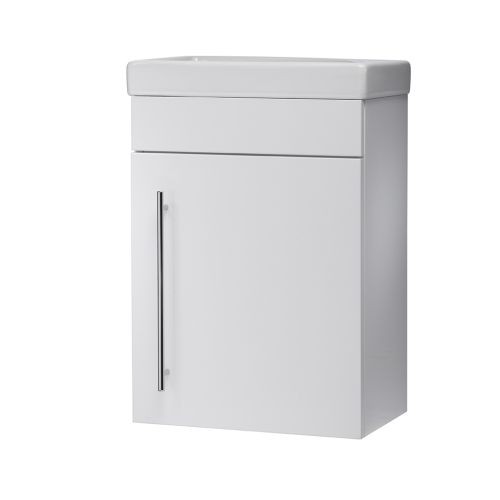 Roper Rhodes Esta 450 Wall Mounted Basin Unit - Gloss White [ESWM45W] [BASIN NOT INCLUDED]