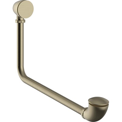 Heritage Exposed Bath Push Button Bath Brushed Brass [THBB21]