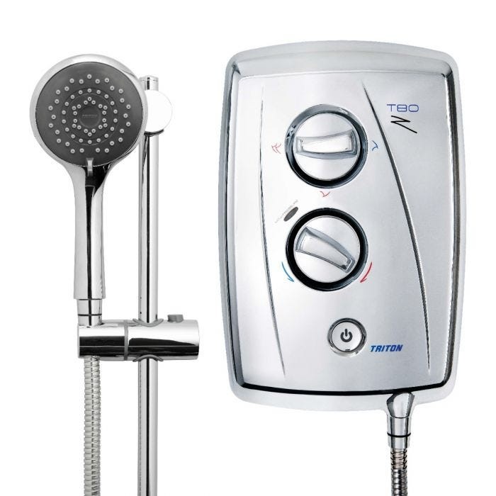 Triton 349483CP T80Z Fast-Fit Electric Shower 9.5kw Chrome