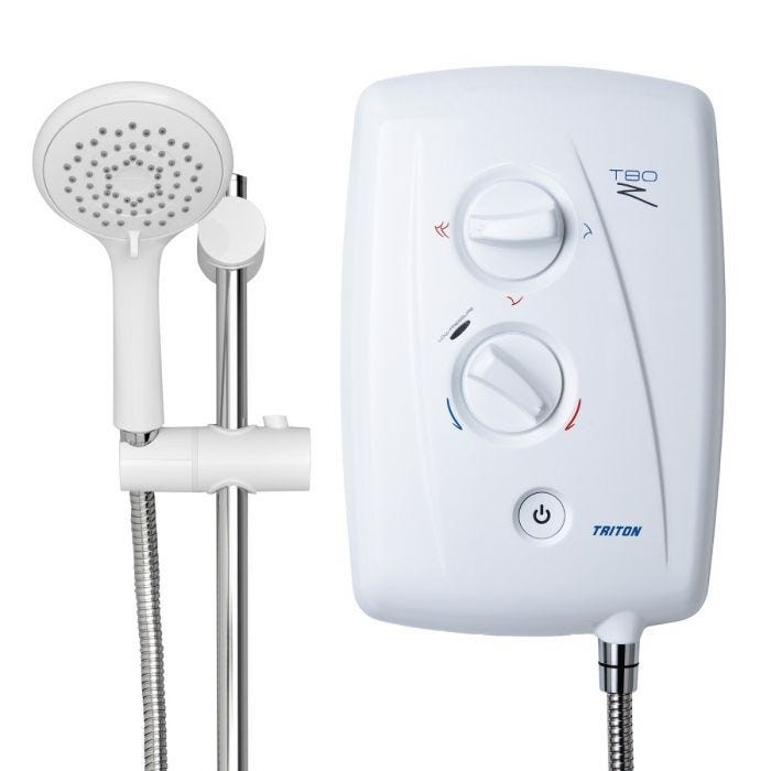 Triton 349481WC T80Z Fast Fit Electric Shower 8.5kw White