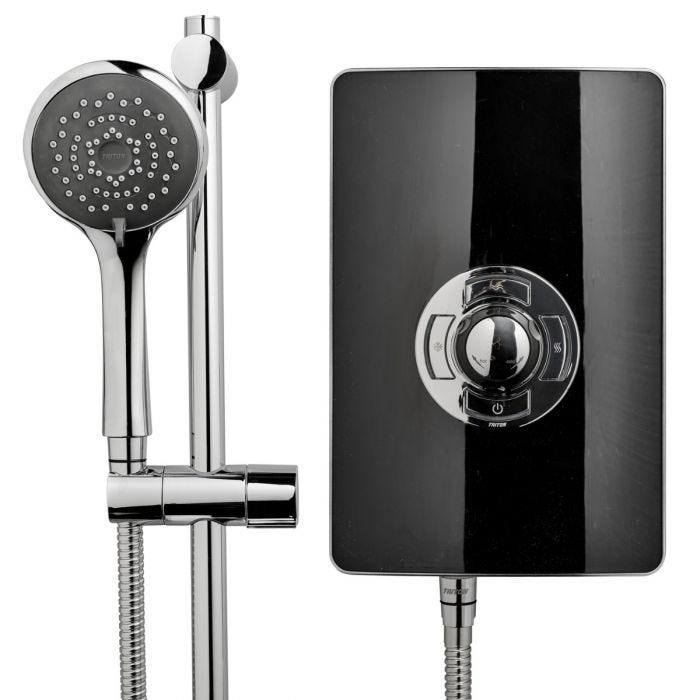 Black sales electric shower