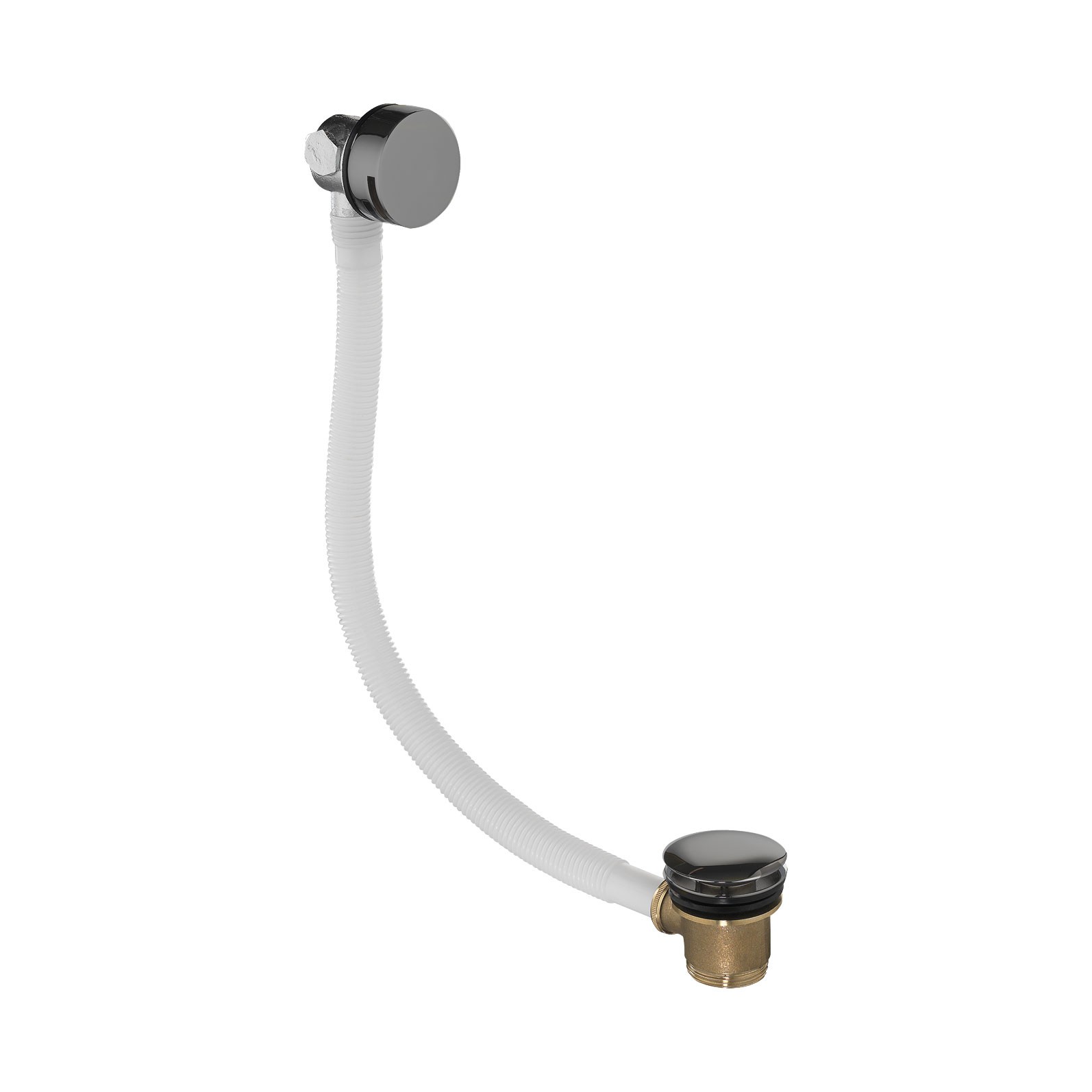 Flova Bath Overflow Filler with Clicker Waste Gun Metal [GM-BF1865]