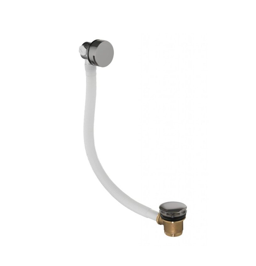 Flova Bath Overflow Filler with Clicker Waste Brushed Nickel [BN-BF1865]