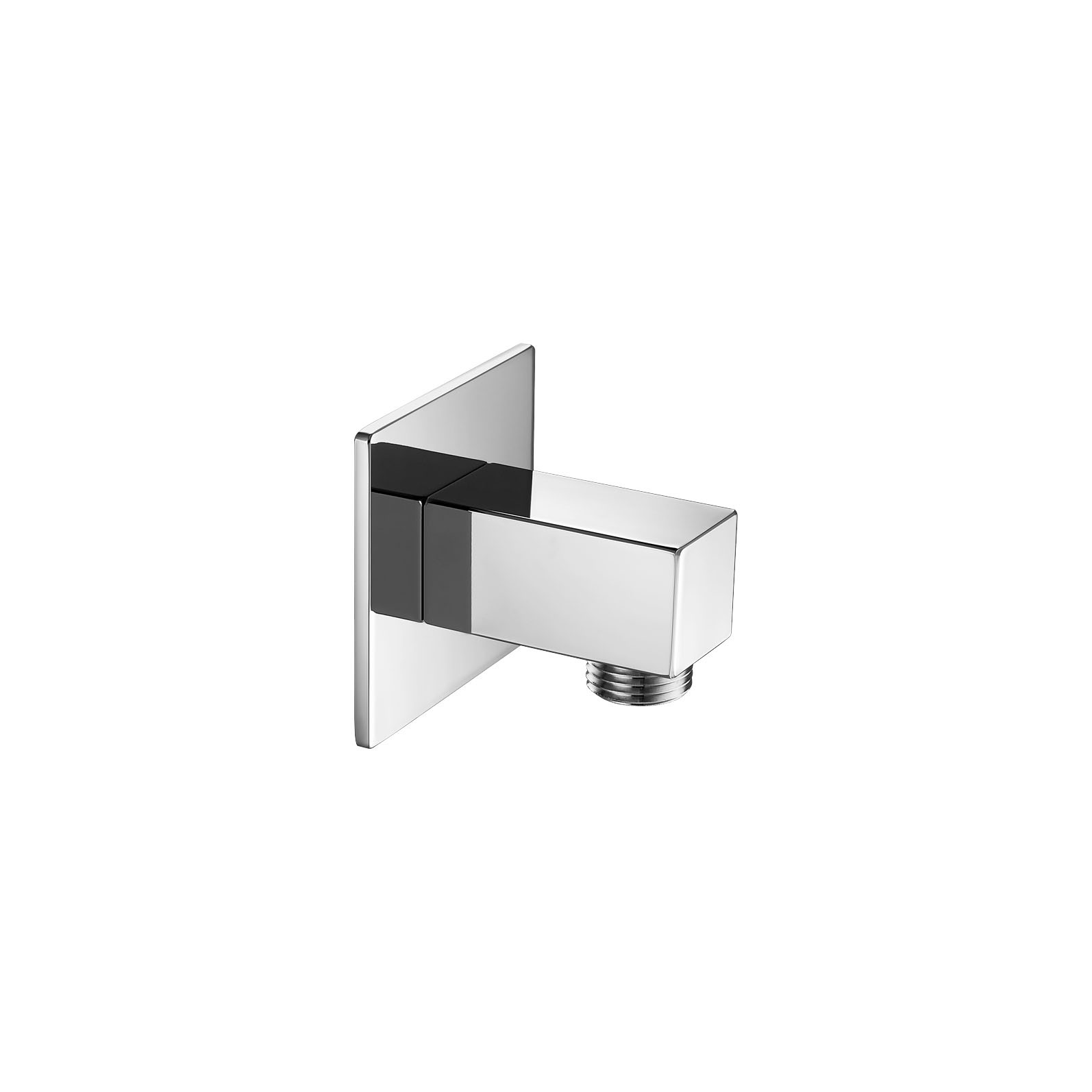 Flova Square Wall Outlet Elbow Diamond Chrome [KI7816]
