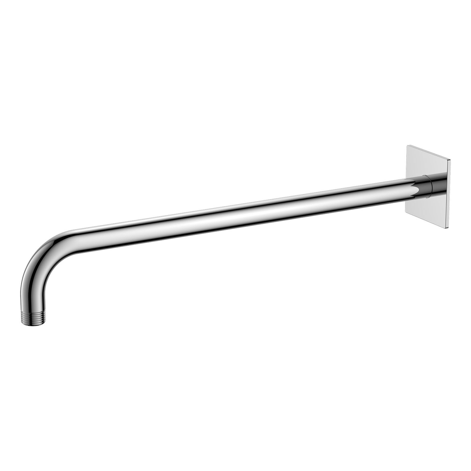 Flova Wall Mounted Shower Arm 400mm with Square Plate Diamond Chrome [KILVSA-SQ]