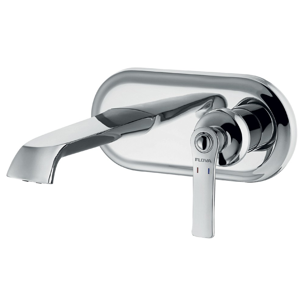 Flova LI2HWMBAS Liberty Concealed Basin Mixer/Slotted Clicker Waste Set Chrome