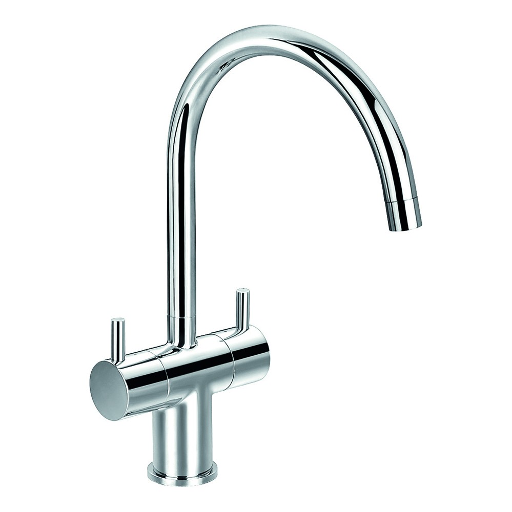 Flova LV2HKITCH Levo 2-Handle Swivel Spout Kitchen Mixer Chrome