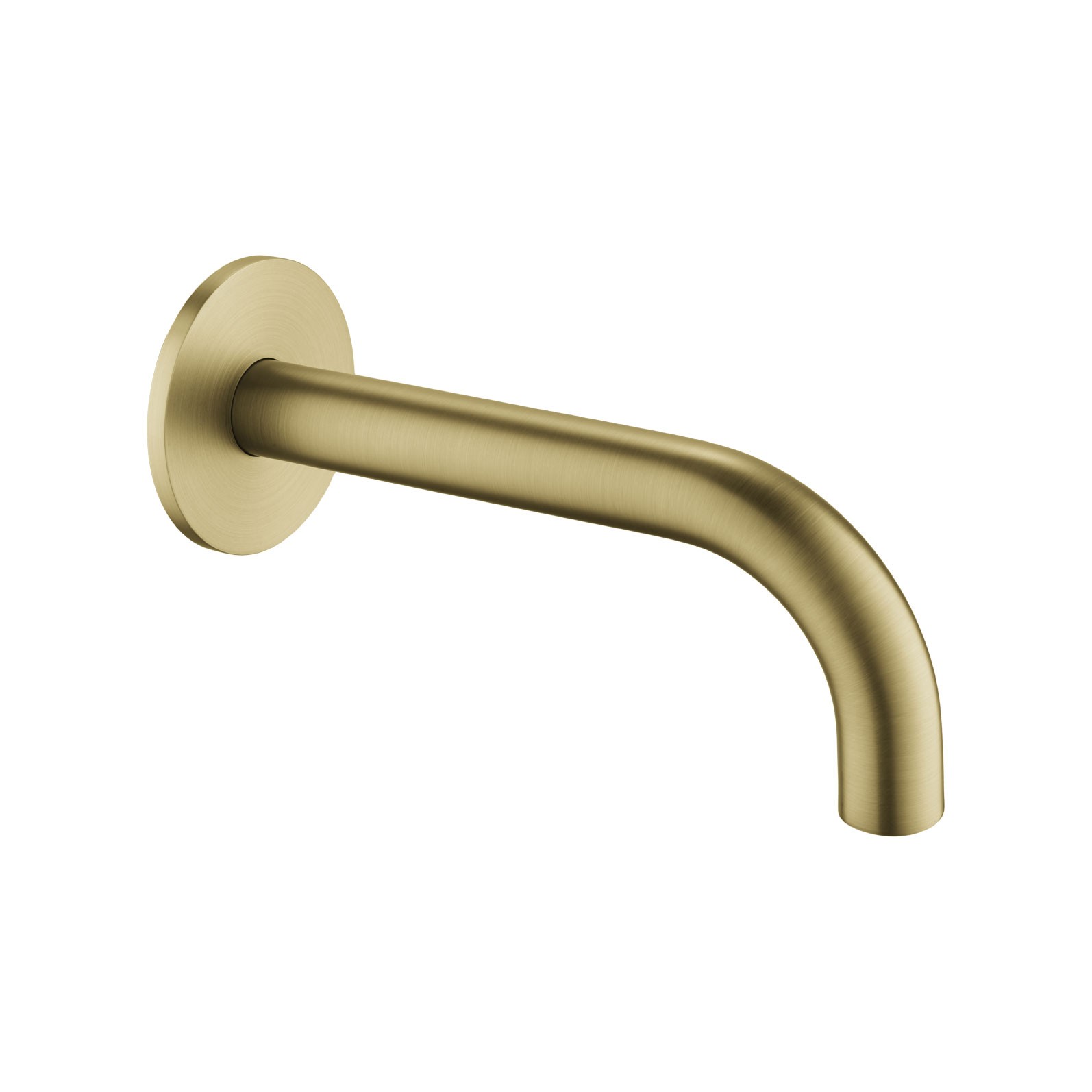 Flova Levo Wall Mounted Bath Spout 170mm Brushed Brass [BRB-LVSPOUT]
