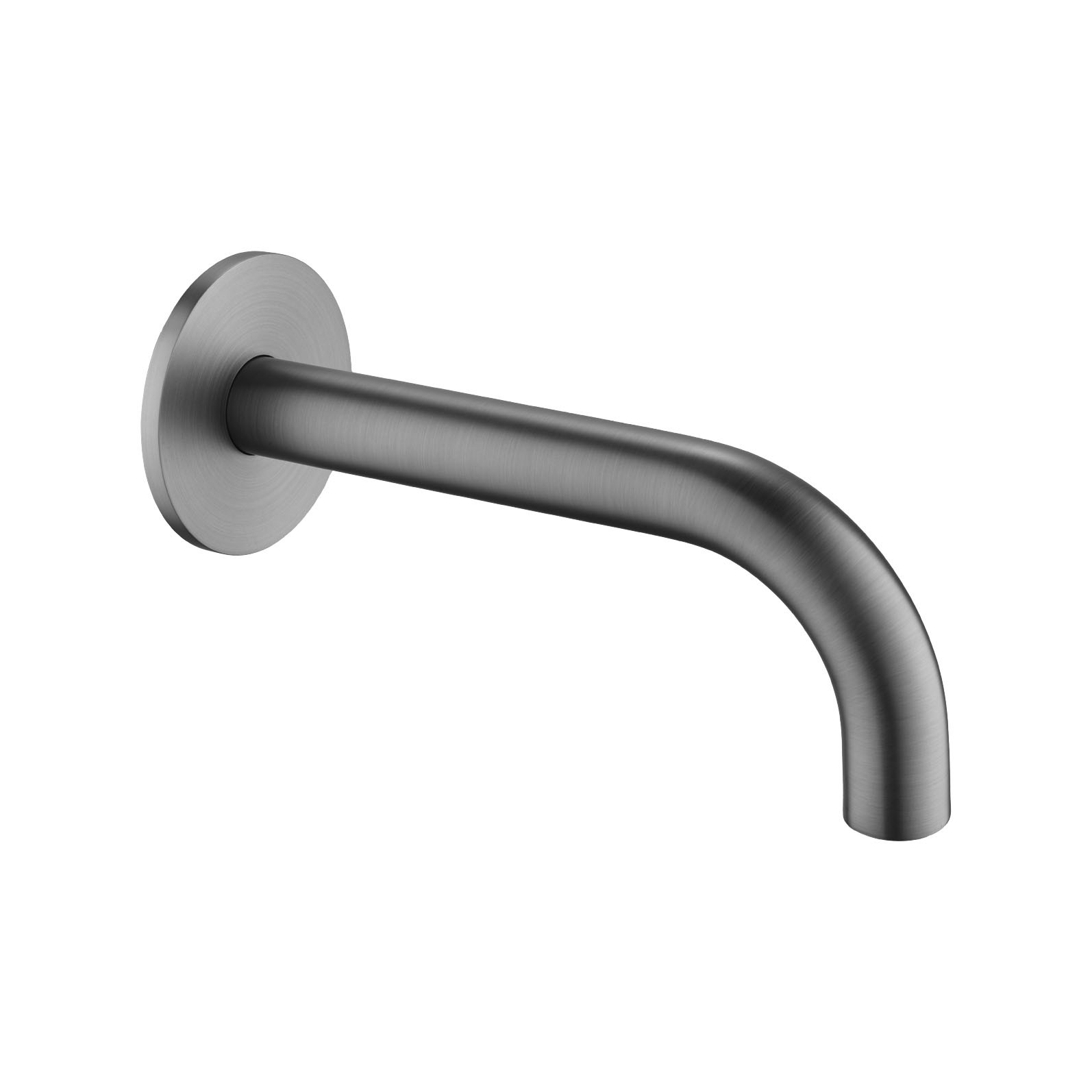 Flova Levo Wall Mounted Bath Spout 170mm Gun Metal [GM-LVSPOUT]