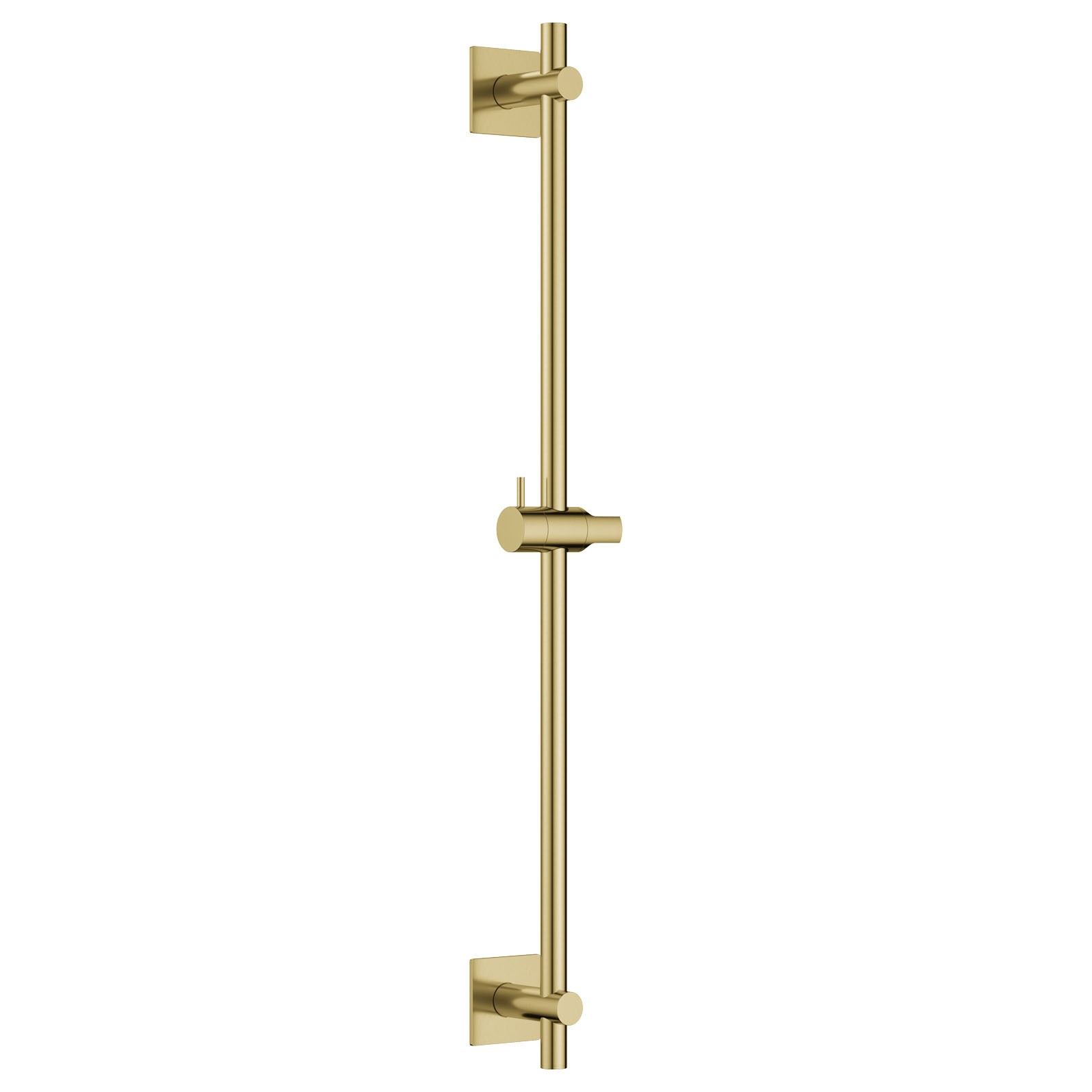 Flova Slide Rail 680mm with Square Plate Brushed Brass (Wall Outlet NOT Included) [BRB-LVSS-SQ]