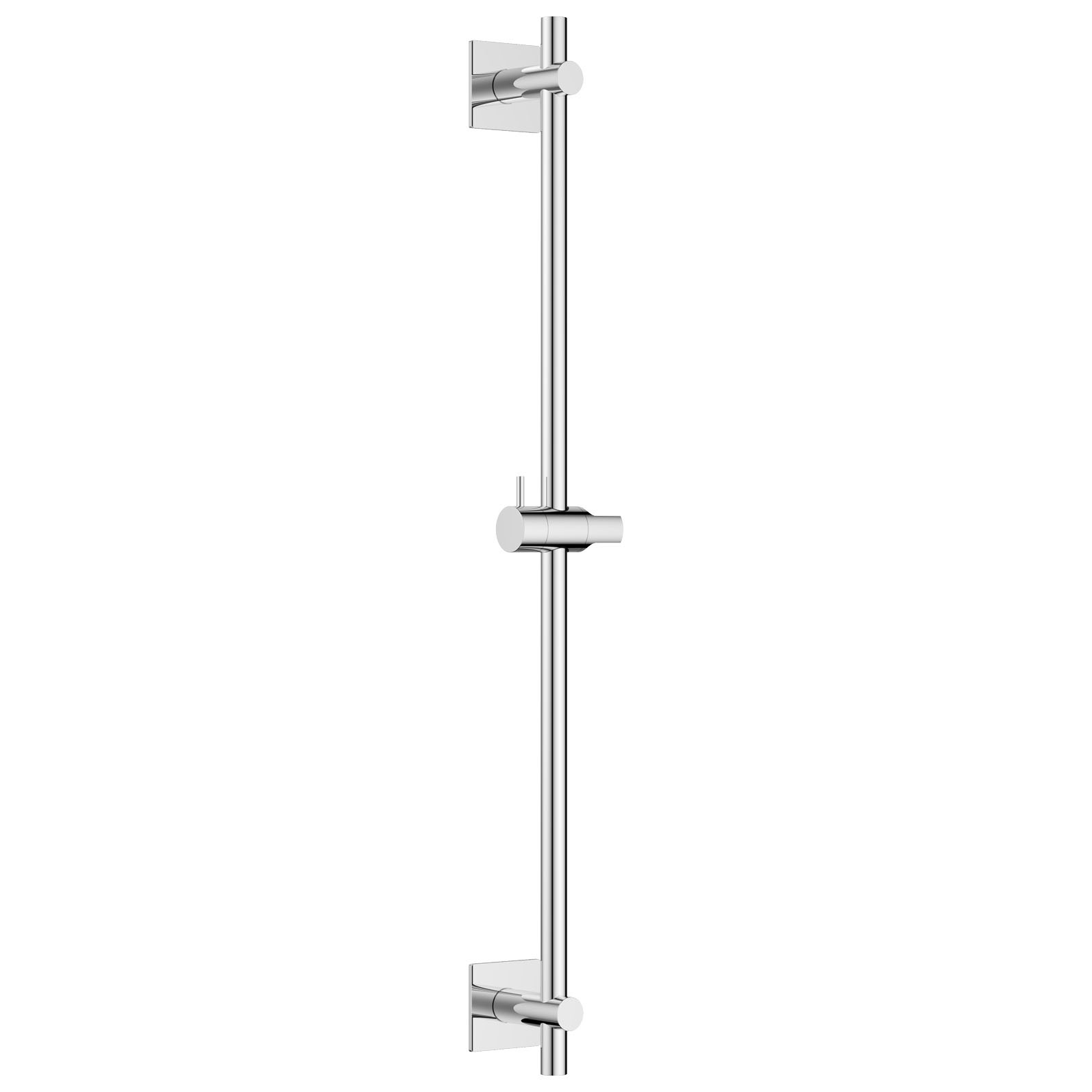 Flova Slide Rail 680mm with Square Plate Diamond Chrome (Wall Outlet NOT Included) [LVSS-SQ]