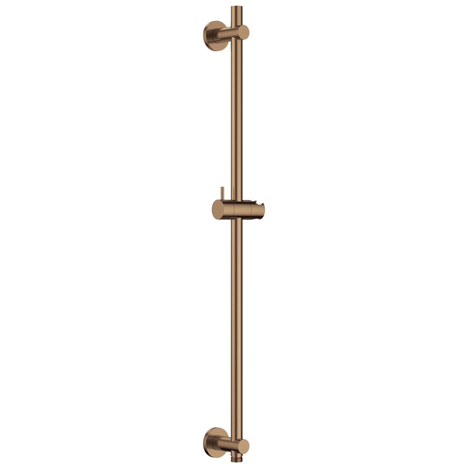 Flova Slide Rail 700mm with Integral Wall Outlet Brushed Bronze [BRO-LVSSWO]