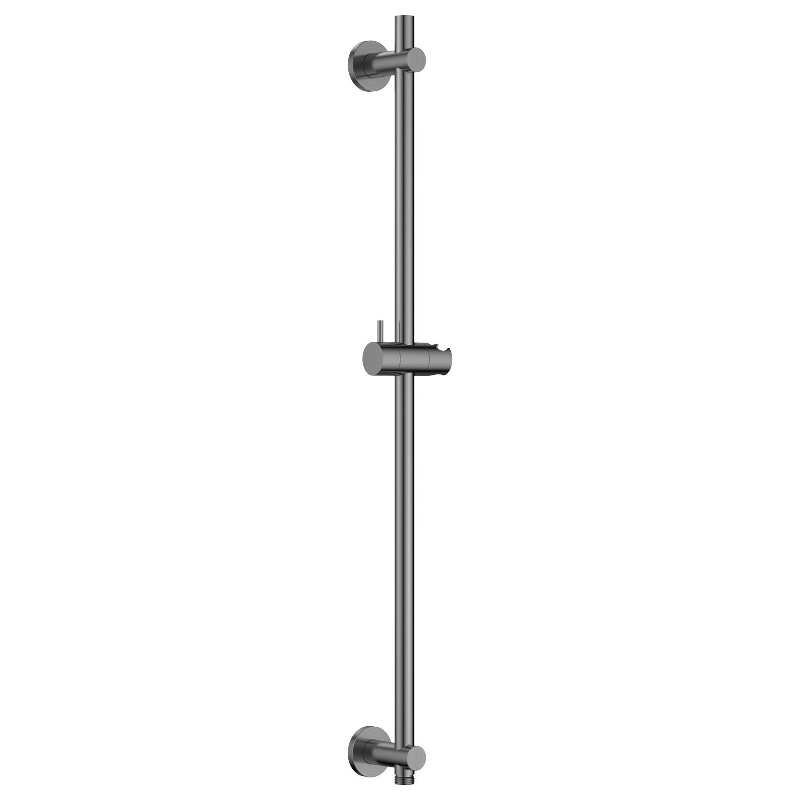 Flova Slide Rail 700mm with Integral Wall Outlet Gun Metal [GM-LVSSWO]