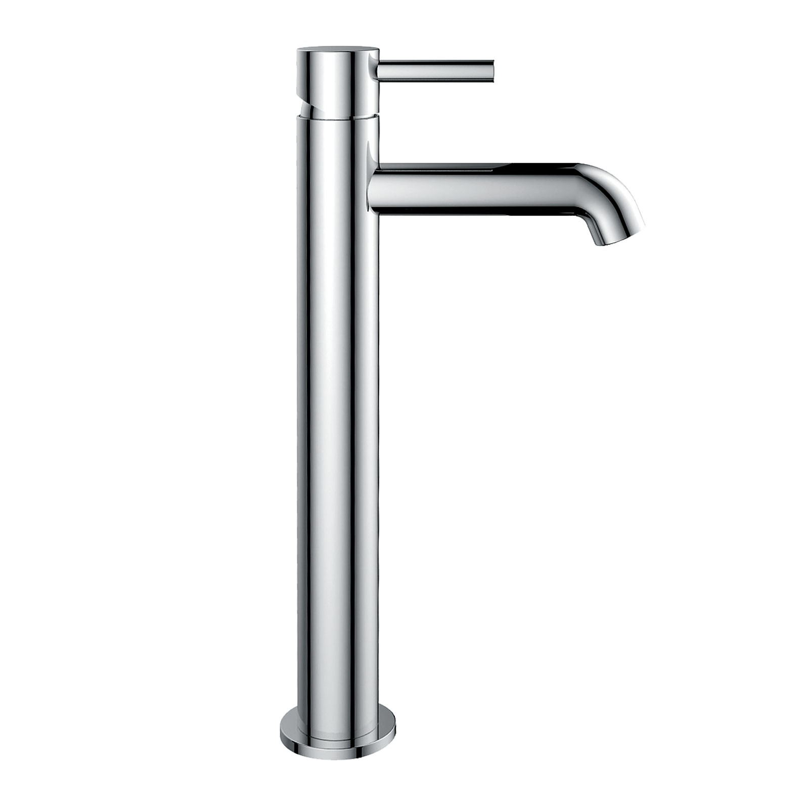Flova Levo Tall Basin Mixer Tap 308mm (Single Taphole) Diamond Chrome [LVTBAS-20]