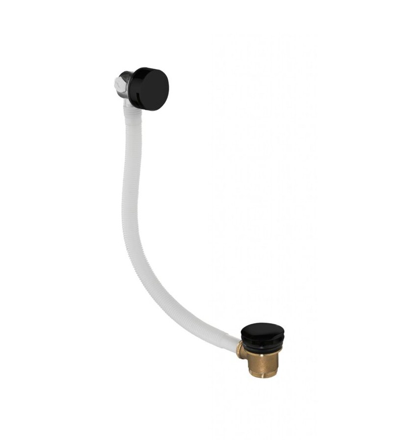 Flova Bath Overflow Filler with Clicker Waste Matt Black [MB-BF1865]