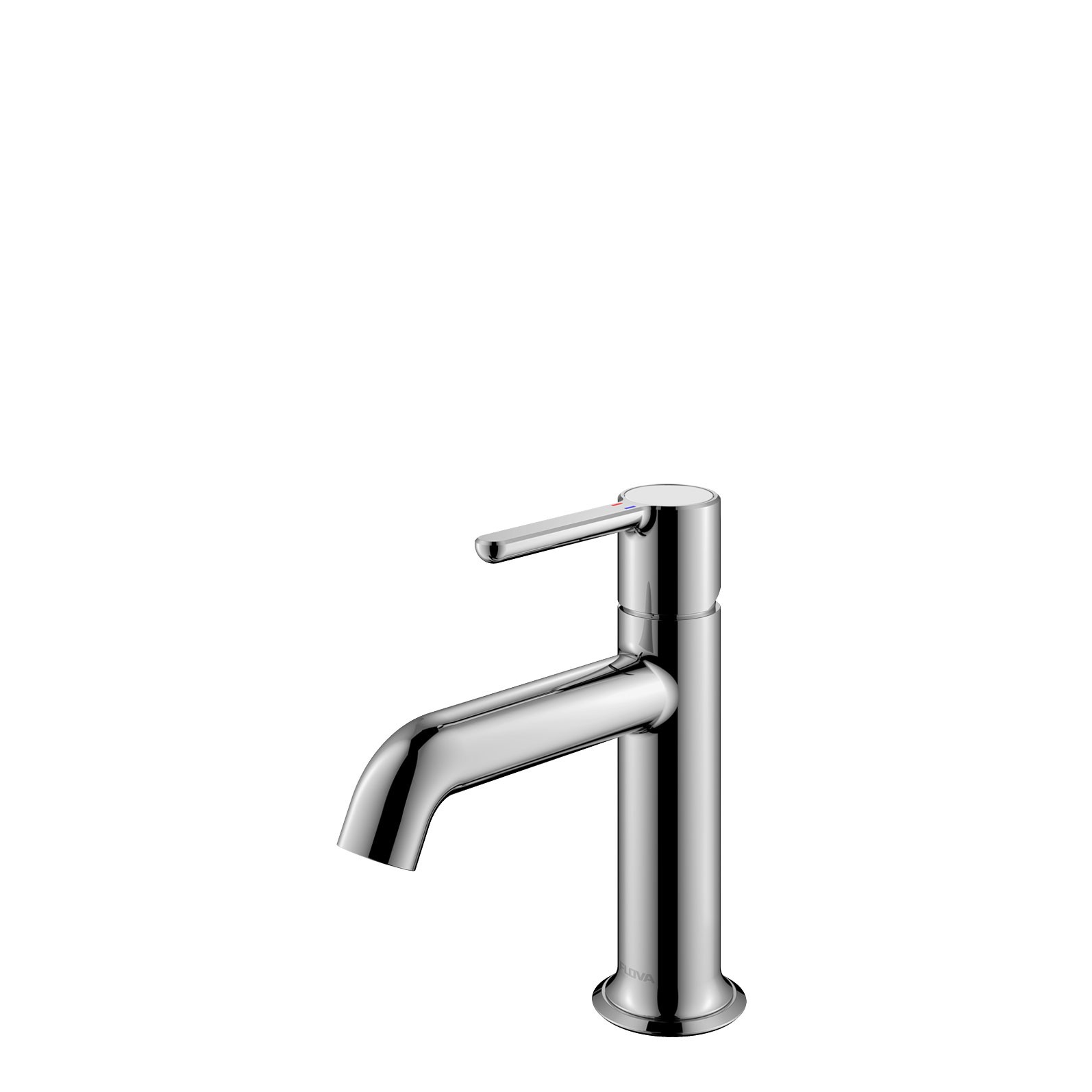 Flova Moonlight Basin Mixer Tap 170mm (Single Taphole) Diamond Chrome [MLBAS]