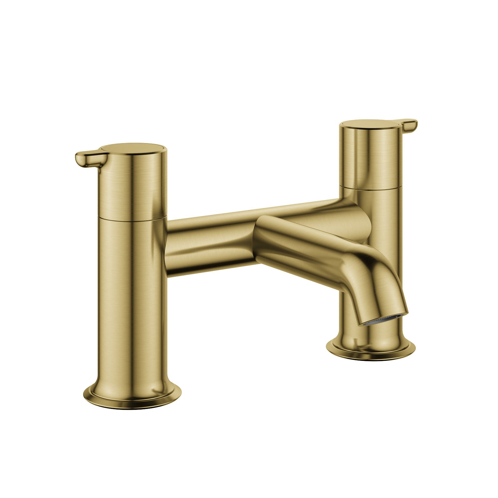 Flova Moonlight Deck Mounted Bath Filler (2 Tapholes) Brushed Brass [BRB-MLBF]